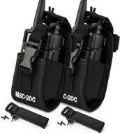 luiton 3 in 1 multi-function radio holder holster case bag for gps - compatible with motorola baofeng uv5r uv82 uv5ra 888s retevis h777 f8hp two way radio walkie talkies (2 packs) + 2 uv-5r clips logo