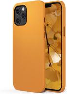 📱 surphy faux leather case for iphone 12 pro max (6.7 inches) - california poppy, premium cover with metallic buttons and microfiber lining logo