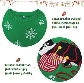 img 3 attached to 🎄 Funnycokid Toddler Christmas Sweaters: Reindeer-themed Girls' Clothing for Festive Dresses