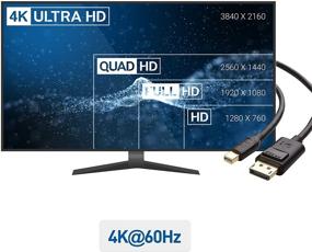 img 2 attached to Cable Matters Mini DisplayPort Black Industrial Electrical: A Reliable Connection for Seamless Display!