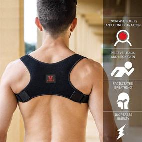 img 3 attached to 👍 Improve Posture and Relieve Pain with YOUGREAST Posture Corrector for Men and Women - Adjustable Back Brace for 100% Effective Support and Comfort