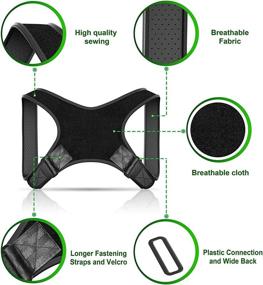 img 1 attached to 👍 Improve Posture and Relieve Pain with YOUGREAST Posture Corrector for Men and Women - Adjustable Back Brace for 100% Effective Support and Comfort