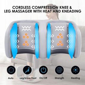 img 2 attached to CLORIS Foot Massager for Circulation: Heat Therapy, 3D Deep Kneading, Blood Flow Boost - Ideal for Plantar Fasciitis, Diabetics, Neuropathy