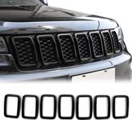 🚗 jecar черная облицовка решетки из abs для jeep grand cherokee wk2 2017-2021 - улучшенный seo логотип