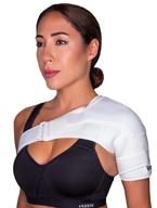 🤍 whyte lyon shoulder support brace - orthopedic shoulder brace for men & women, rotator cuff support, shoulder stabilizer strap - white логотип