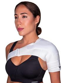 img 4 attached to 🤍 Whyte Lyon Shoulder Support Brace - Orthopedic Shoulder Brace for Men & Women, Rotator Cuff Support, Shoulder Stabilizer Strap - White