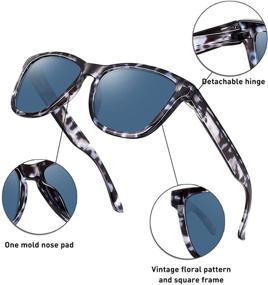 img 2 attached to Classic Vintage Polarized Sunglasses for Boys – Protective Accessories
