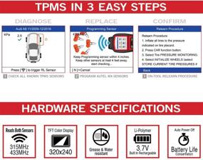 img 1 attached to 🔧Автоматический инструмент для повторного обучения TPMS Autel TS508 - Инструмент сброса MaxiTPMS TS508 для 16 MX-датчиков | Монитор давления в шинах | Тестирование брелка | Чтение/проверка кодов неисправности | 315/433МГц