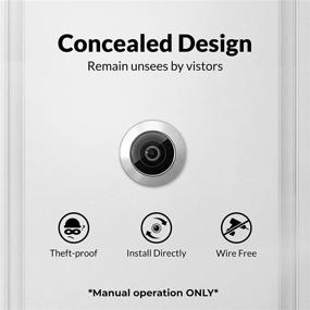 img 3 attached to 📷 Brinno SHC500 Wire-Free Peephole Camera: Unobtrusive Front Door Security with Large LCD Screen and Easy DIY Installation - Black, 14mm Size