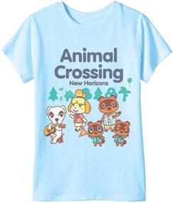 img 3 attached to Nintendo Crossing 2 Packs Horizons T Shirt Girls' Clothing