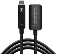 🔌 tetherboost pro usb-c расширительный кабель c ядром-контроллером в элегантном матовом черном цвете логотип