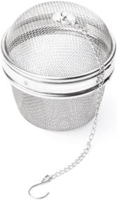 img 1 attached to Форма для заварки чая Fox Run 5143 Metallic Tea Ball Infuser - 3 x 3 x 3 дюйма для специй и рассыпного чая.