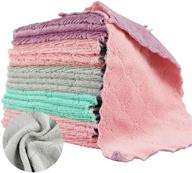 🧼 lokive 21 pack kitchen cloth set - microfiber dish towels and washcloths | super absorbent coral velvet dishtowels | premium cleaning cloths | non-stick oil quick dry dish towels | soft tea towels | table cleaning cloths logo