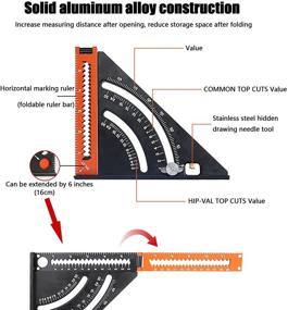 img 2 attached to 📐 Aluminum Multi-purpose Measuring Tool for Carpentry and Construction