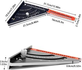 img 3 attached to 📐 Aluminum Multi-purpose Measuring Tool for Carpentry and Construction