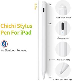 img 1 attached to 🖊️ iPad Stylus Pen for Apple iPad (2018 and beyond), Palm Rejection Stylus, Magnetic Adsorption for iPad 6th-9th Gen, iPad Air 3rd/4th Gen, iPad Mini 5th/6th Gen, iPad Pro (11"/12.9")