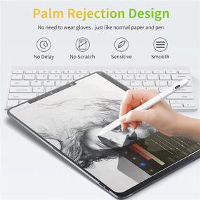 img 2 attached to 🖊️ iPad Stylus Pen for Apple iPad (2018 and beyond), Palm Rejection Stylus, Magnetic Adsorption for iPad 6th-9th Gen, iPad Air 3rd/4th Gen, iPad Mini 5th/6th Gen, iPad Pro (11"/12.9")