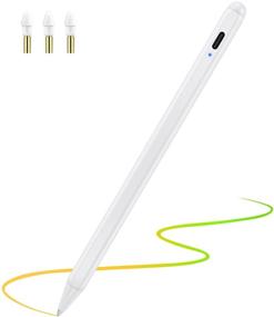 img 4 attached to 🖊️ iPad Stylus Pen for Apple iPad (2018 and beyond), Palm Rejection Stylus, Magnetic Adsorption for iPad 6th-9th Gen, iPad Air 3rd/4th Gen, iPad Mini 5th/6th Gen, iPad Pro (11"/12.9")