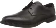 👟 classic and stylish clarks boys' derbys black leather shoes and oxfords for boys logo