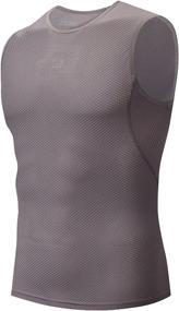 img 4 attached to 🚴 BPBTTI Men's Sleeveless Cycling Base Layer Undershirt: Breathable, Superlight, Moisture Wicking