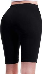 img 2 attached to 🩳 Olivia Women's Basic Solid Cotton Active Yoga Shorts for Enhanced Performance