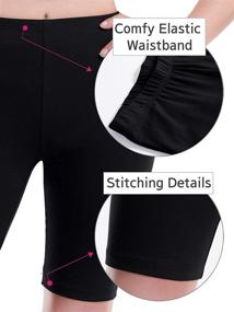 img 1 attached to 🩳 Olivia Women's Basic Solid Cotton Active Yoga Shorts for Enhanced Performance