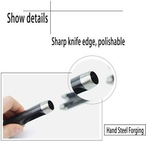 img 3 attached to 🔳 12Pcs Leather Craft Punch Tool Set - Round Hollow Hole Punch Cutter Tool for Watch Bands, Belts, Canvas, Paper, Plastics (1mm to 10mm) - Pack of 12