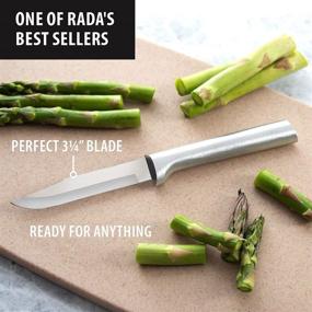 img 3 attached to 🔪 Rada Cutlery Everyday Paring Knife - USA Made, Stainless Steel Blade, 6-3/4 Inch, 1-Pack, Aluminum Handle - Silver