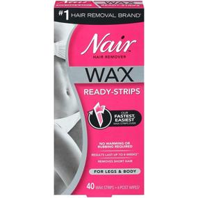 img 4 attached to 🪒 Nair Wax Ready-Strips for Legs & Body: Convenient 3-Pack with 40 CT for Effective Hair Removal