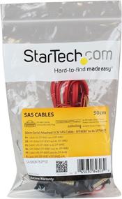 img 1 attached to 🔗 High-quality StarTech.com 50cm Internal Mini SAS Cable - SFF8087 to SFF8482, Red: Find Reliable Connectivity for Your Internal SAS Devices