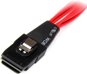 img 3 attached to 🔗 High-quality StarTech.com 50cm Internal Mini SAS Cable - SFF8087 to SFF8482, Red: Find Reliable Connectivity for Your Internal SAS Devices