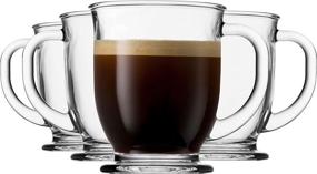 img 4 attached to ☕ Godinger Glass Handle Coffee Beverage: The Perfect Way to Savor Your Morning Brew