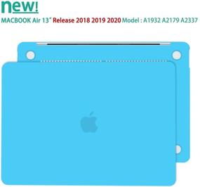 img 3 attached to 👩 May Chen MacBook Air 13 2020 2019 2018 Case – Clear Protective Cover with Touch ID for A2179 A1932, Light Blue