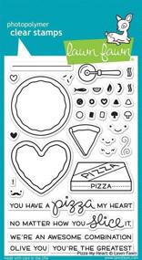 img 1 attached to Lawn Fawn Clear Stamp Pizza