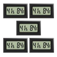 🌡️ rojuna mini thermometer hygrometer 5-pack: large number fahrenheit lcd display for humidors, greenhouses, and more logo