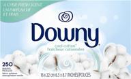 🌬️ downy cool cotton dryer sheets: enjoy 250-count fabric softening goodness logo