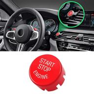 jaronx sports red start stop button for bmw - power ignition replacement switch (compatible with bmw 1 2 3 4 5 6 7 x1 x3 x4 x5 x6/f30 f10 f01 f15 g01 g30 g31 g11 g12) logo