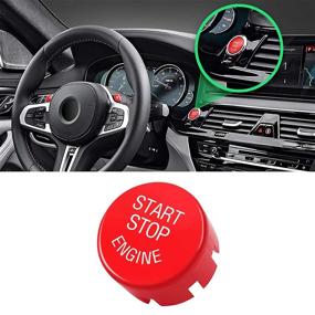 img 4 attached to Jaronx Sports Red Start Stop Button for BMW - Power Ignition Replacement Switch (Compatible with BMW 1 2 3 4 5 6 7 X1 X3 X4 X5 X6/F30 F10 F01 F15 G01 G30 G31 G11 G12)