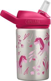 img 2 attached to 🐫 Stainless Steel CamelBak Eddy+ Kids 14 oz Water Bottle