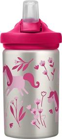 img 3 attached to 🐫 Stainless Steel CamelBak Eddy+ Kids 14 oz Water Bottle