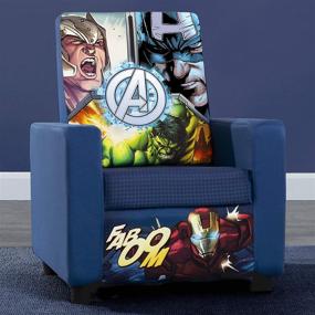 img 3 attached to 🪑 Marvel Avengers High Back Upholstered Chair by Delta Children