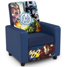 img 2 attached to 🪑 Marvel Avengers High Back Upholstered Chair by Delta Children