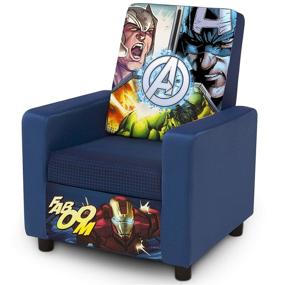 img 1 attached to 🪑 Marvel Avengers High Back Upholstered Chair by Delta Children