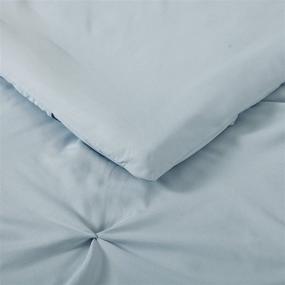 img 1 attached to 🛏️ Truly Soft Everyday CS1969LBFQ-1500 Pleated Comforter Set, Light Blue, Full/Queen: Luxurious and Cozy Bedding for All-Day Comfort