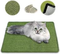 🐈 nastra cat scratch pad mat, sisal scratcher pads, 23.6 x 15.7 inch, promotes natural scratching instincts, furniture protection, random color logo