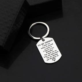 img 2 attached to 🐾 To My Nephew Dog Tag Keychain: Empowering You with Unwavering Belief - Ideal Nephew Gifts from Aunt and Uncle