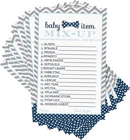 img 4 attached to Baby Shower Scramble Cards Chevron