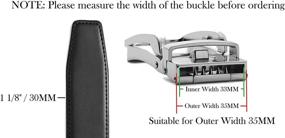 img 3 attached to Versatile Leather Ratchet Replacement: Essential Men's Belt Accessories