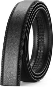 img 4 attached to Versatile Leather Ratchet Replacement: Essential Men's Belt Accessories