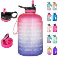 opard bpa free motivational water bottle with time marker & straw - one gallon/half gallon capacity, leakproof water jug for sports and outdoor activities логотип